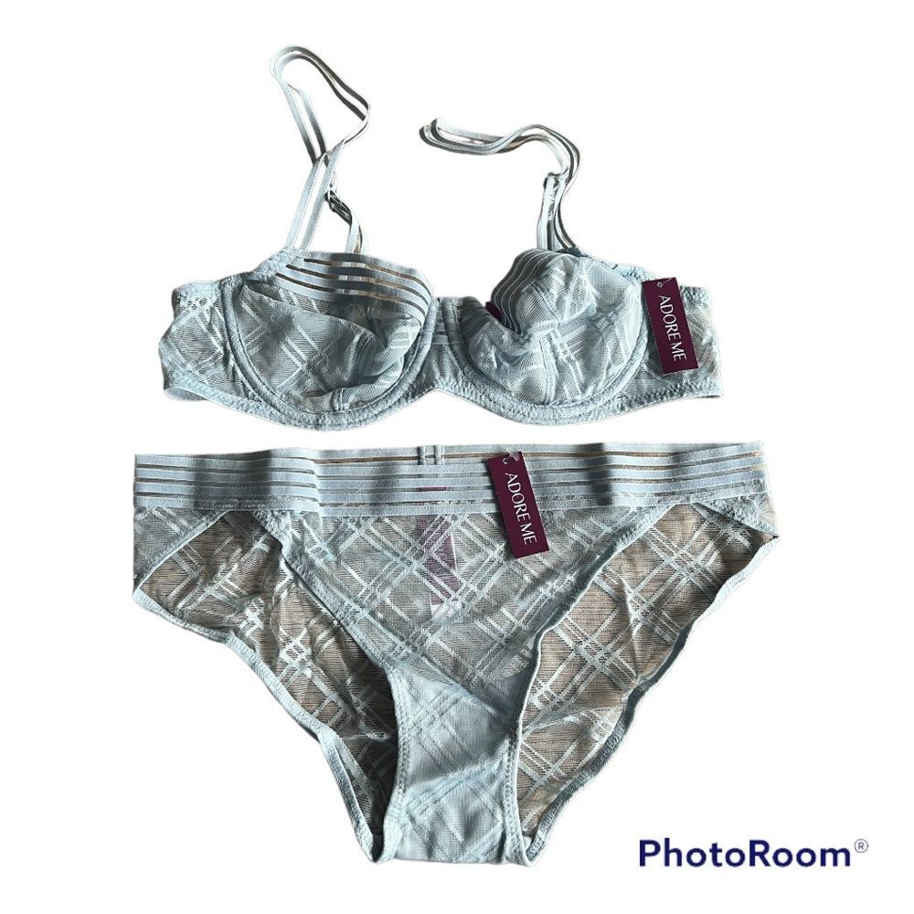 Adore me light blue set